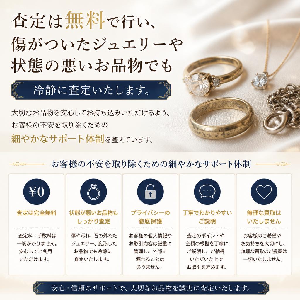 安心・丁寧な査定体験
