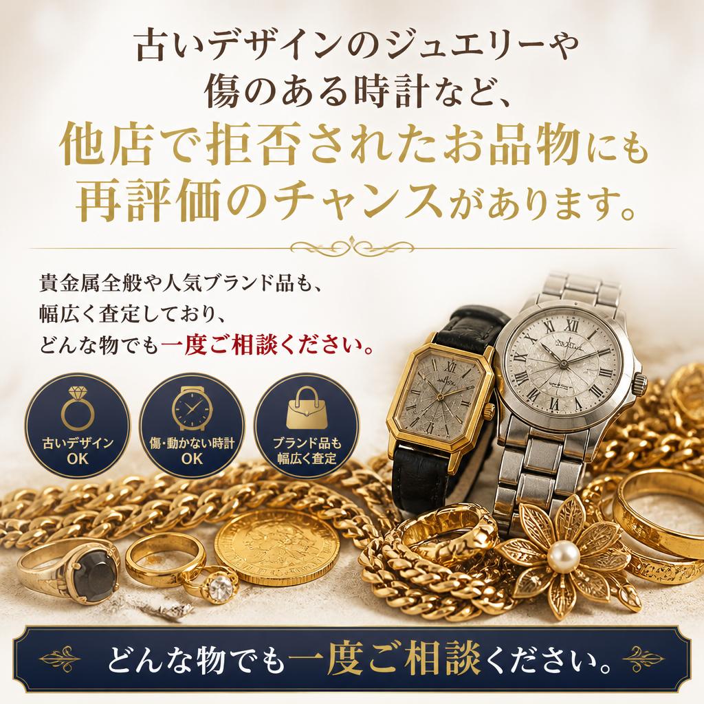 他店では値段がつかなかった、お品物も歓迎!