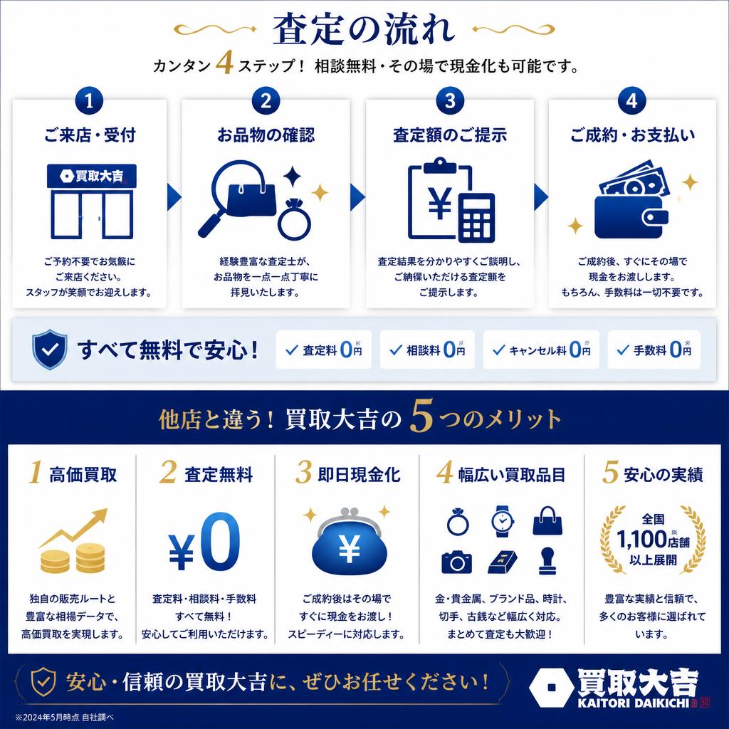 査定の流れとメリット