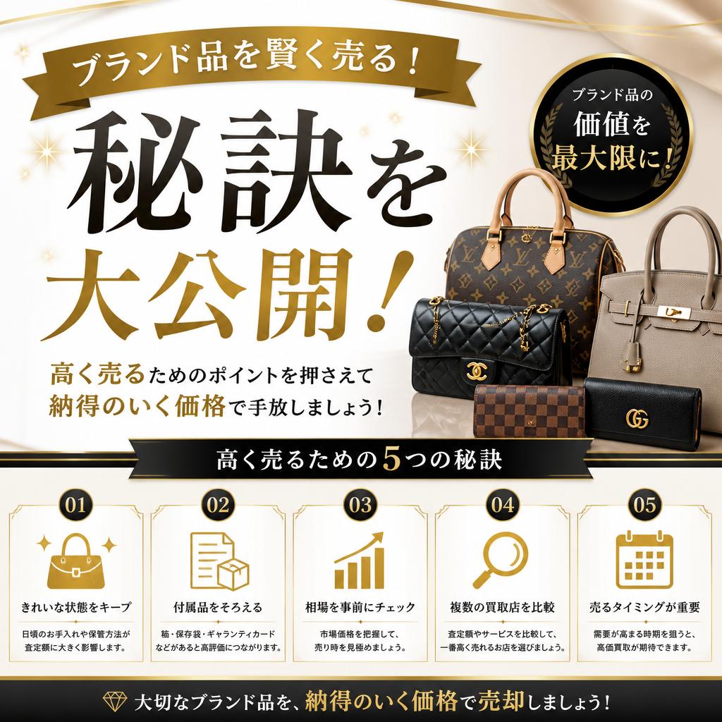 ブランド品を賢く売る！秘訣を大公開！