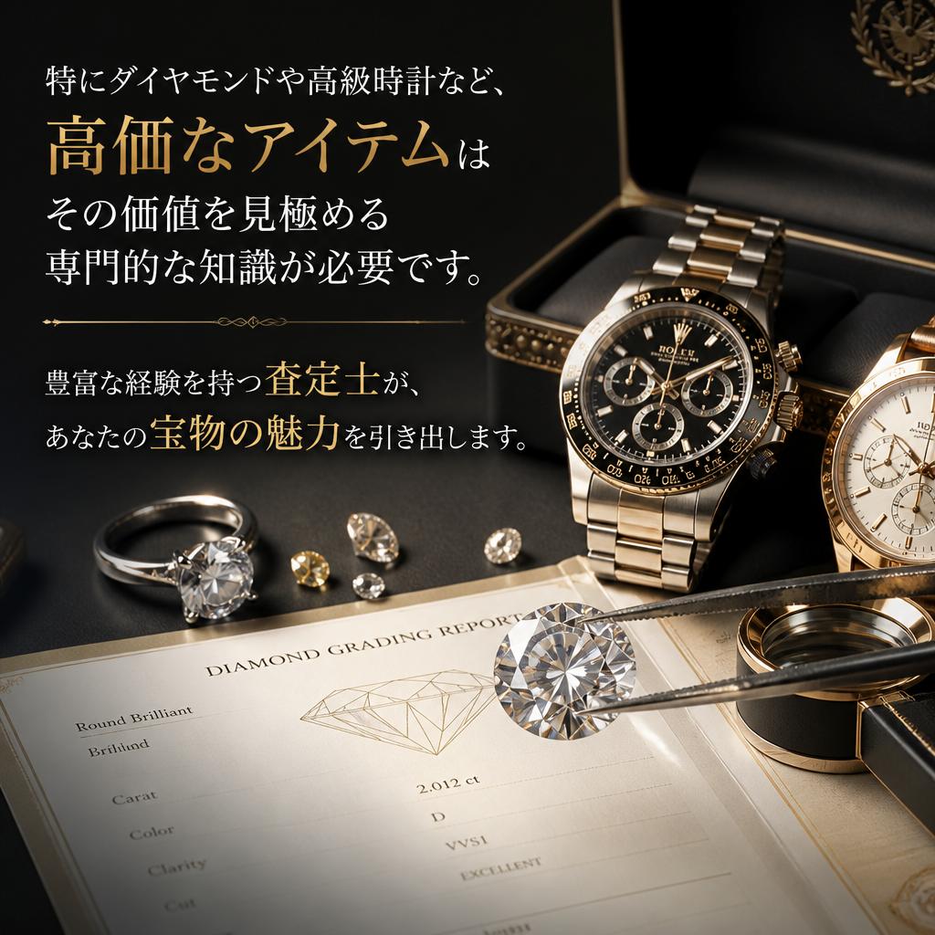 ダイヤモンド・高級時計の真の価値を見極める
