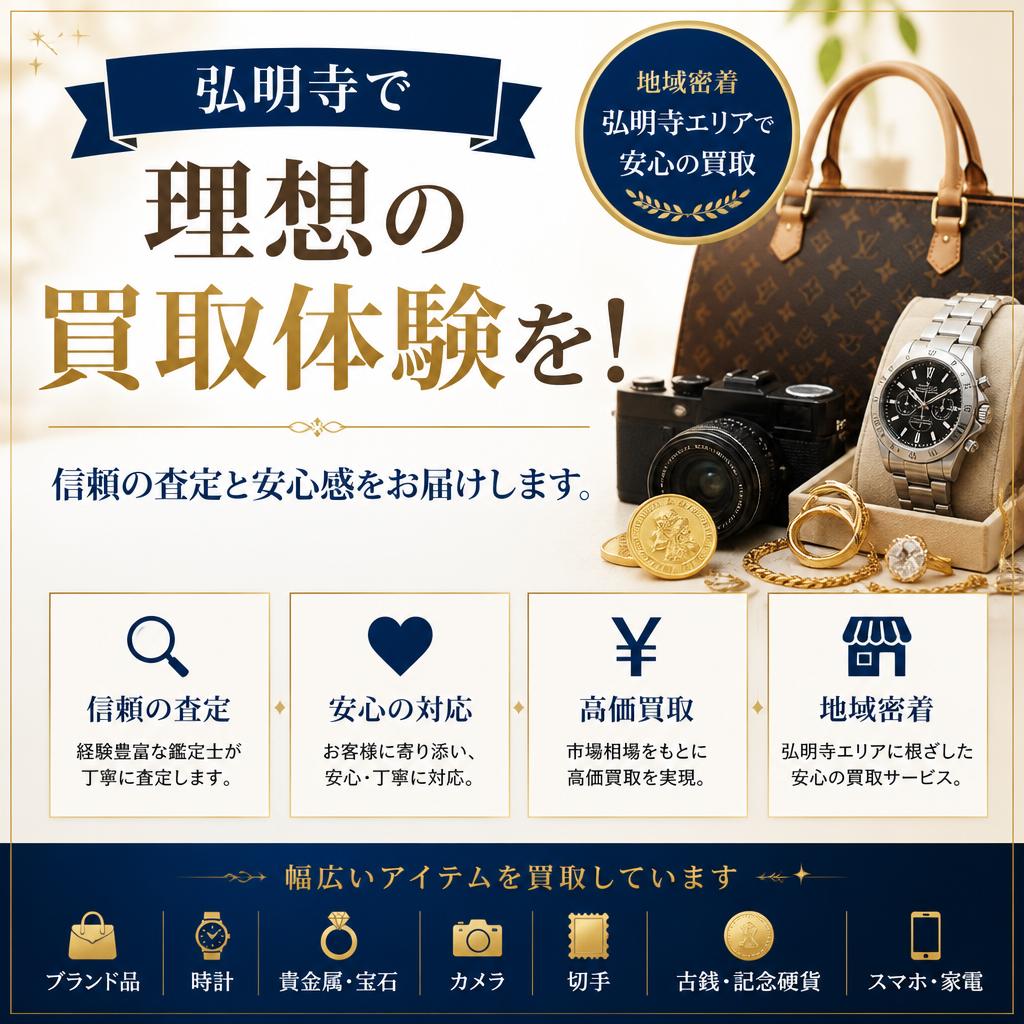 弘明寺で理想の買取体験を！信頼の査定と安心感をお届けします。