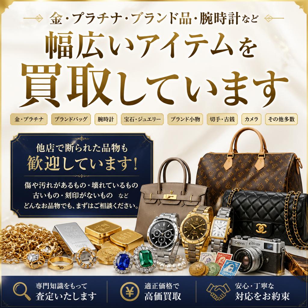 多彩な買取アイテム