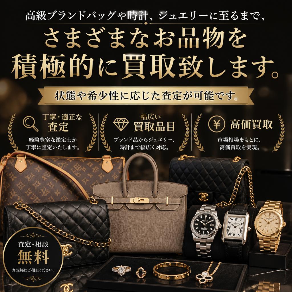 多彩なブランド品に対応