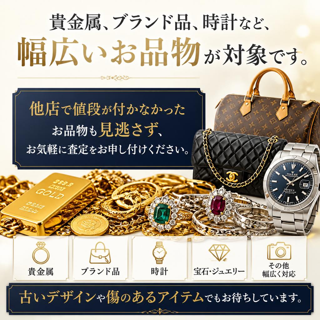 対象となるお品物